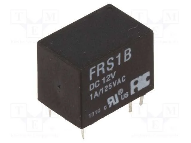 Relé: Eletromagnético, Spdt, Ubobina : 12vdc, Icontactos Max: 1a