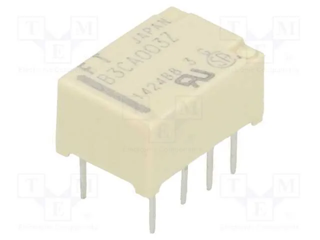 Relé: Eletromagnético, Dpdt, Ubobina : 3vdc, 2a, 0,3a/125vac, Tht