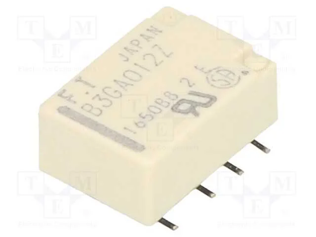 Relé: Eletromagnético, Dpdt, Ubobina : 12vdc, 2a, 0,3a/125vac, Smt