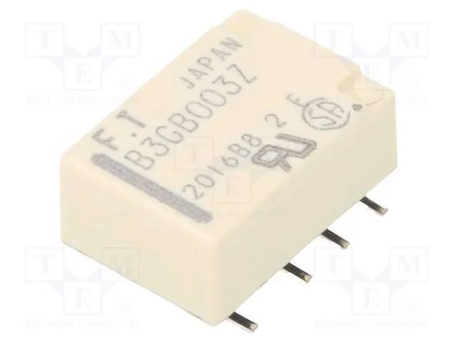 Relé: Eletromagnético, Dpdt, Ubobina : 3vdc, 2a, 0,3a/125vac, Smt