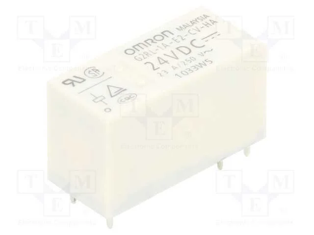 Relé: Eletromagnético, Spst-No, Ubobina : 24vdc, 12a/250vac, Pcb