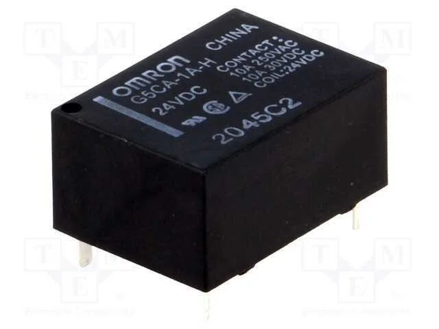 Relé: Eletromagnético, Spst-No, Ubobina : 24vdc, 10a/250vac, Pcb