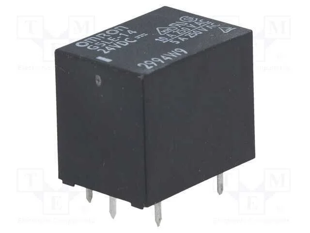 Relé: Eletromagnético, Spdt, Ubobina : 24vdc, Icontactos Max: 10a