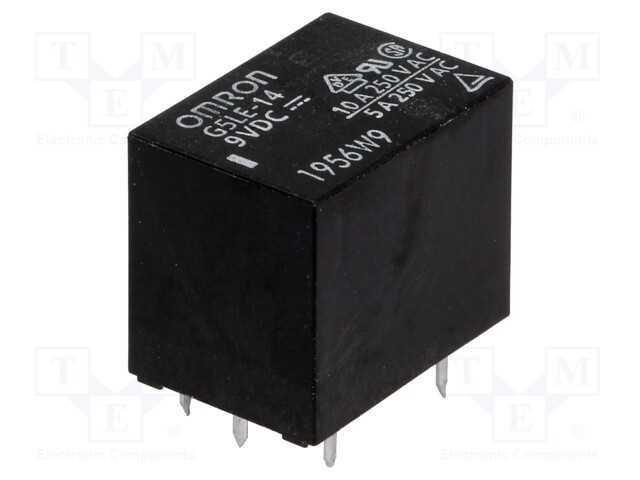 Relé: eletromagnético, SPDT, Ubobina : 9VDC, Icon.