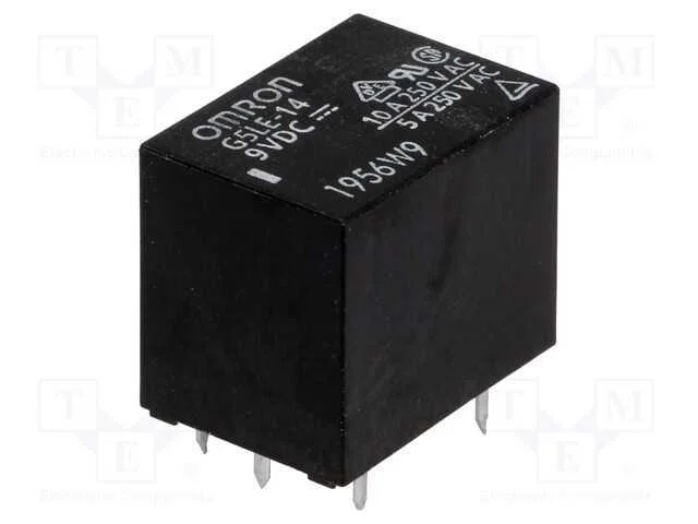Relé: Eletromagnético, Spdt, Ubobina : 9vdc, Icontactos Max: 10a