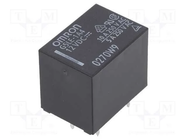 Relé: Eletromagnético, Spst-No, Ubobina : 12vdc, 10a/240vac, Pcb