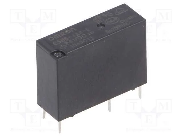 Relé: Eletromagnético, Spst-No, Ubobina : 24vdc, 5a/250vac, Pcb