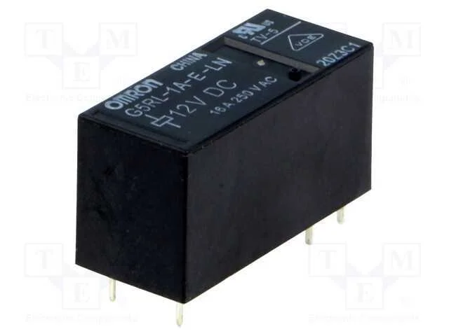 Relé: Eletromagnético, Spst-No, Ubobina : 12vdc, 16a/250vac, Pcb