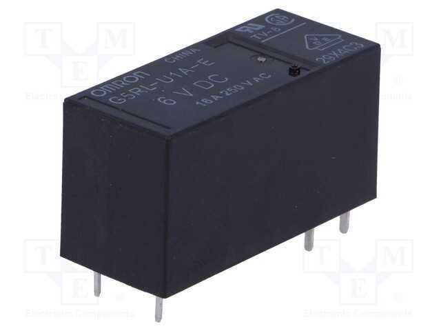 Relé: eletromagnético, SPST, Ubobina : 6VDC, Icon.
