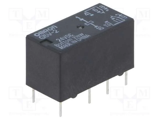Relé: Eletromagnético, Dpdt, Ubobina : 24vdc, Icontactos Max: 2a