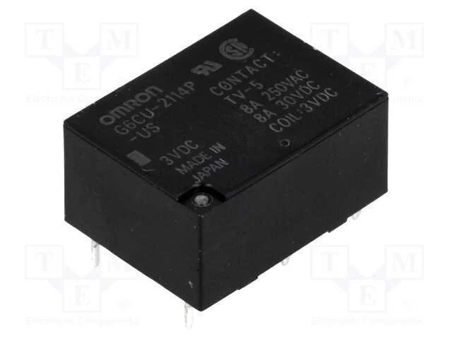 Relé: Eletromagnético, Spst-No + Spst-Nc, Ubobina : 3vdc, Pcb