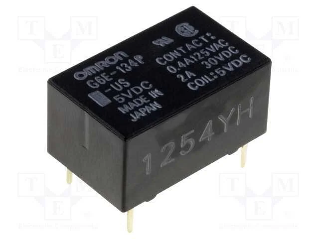 Relé: Eletromagnético, Spdt, Ubobina : 12vdc, Icontactos Max: 3a