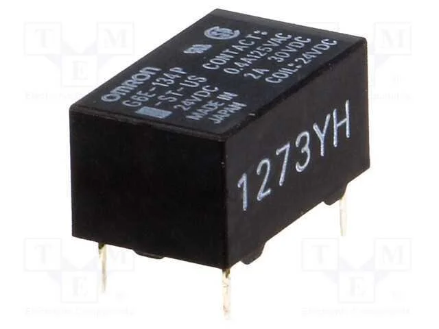 Relé: Eletromagnético, Spdt, Ubobina : 24vdc, Icontactos Max: 3a