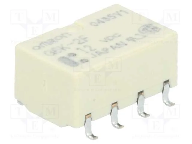 Relé: Eletromagnético, Dpdt, Ubobina : 12vdc, Icontactos Max: 1a