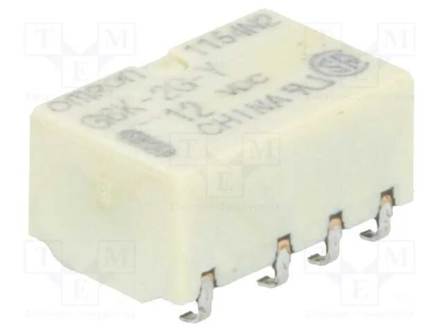 Relé: Eletromagnético, Dpdt, Ubobina : 12vdc, Icontactos Max: 1a