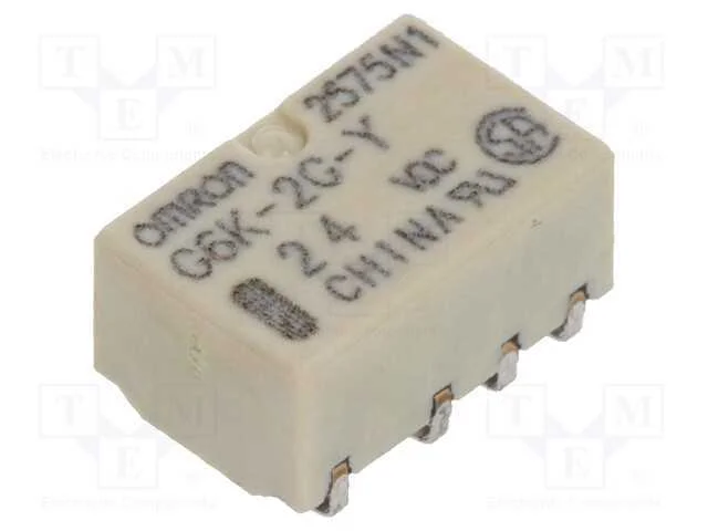 Relé: Eletromagnético, Dpdt, Ubobina : 24vdc, Icontactos Max: 1a
