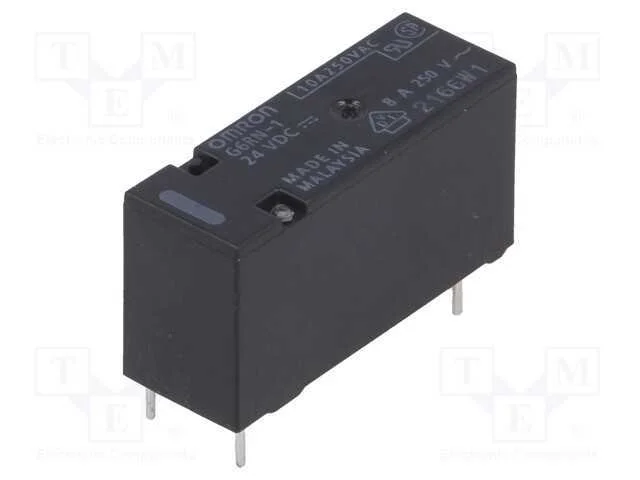 Relé: Eletromagnético, Spdt, Ubobina : 24vdc, Icontactos Max: 8a