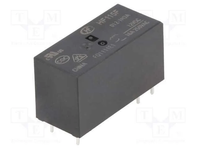 Relé: Eletromagnético, Spst-No, Ubobina : 12vdc, 16a, 16a/250vac