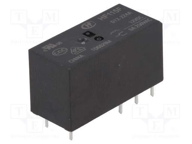 Relé: Eletromagnético, Dpdt, Ubobina : 12vdc, 8a, 8a/250vac, Pcb