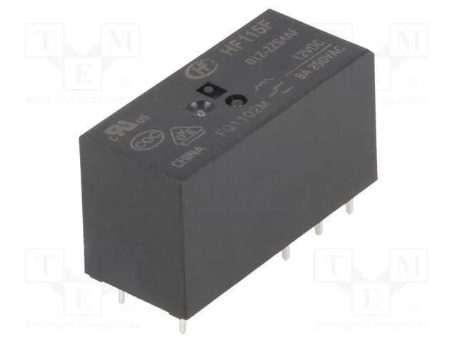 Relé: Eletromagnético, Dpdt, Ubobina : 12vdc, 8a, 8a/250vac, Pcb