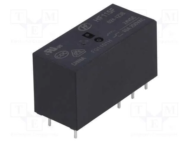 Relé: Eletromagnético, Spdt, Ubobina : 24vdc, 16a, 16a/250vac, Pcb