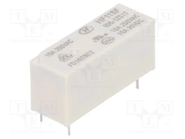 Relé: eletromagnético, SPDT, Ubobina : 5VDC, 10A,.