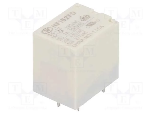 Relé: Eletromagnético, Spdt, Ubobina : 24vdc, 17a, 17a/125vac, Pcb