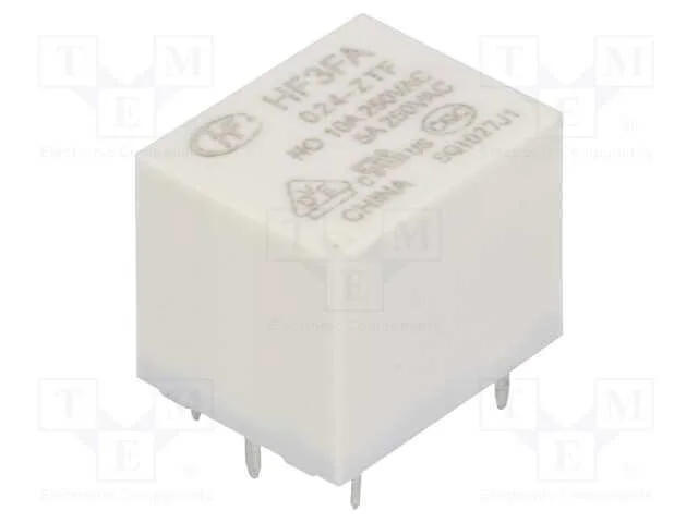 Relé: Eletromagnético, Spdt, Ubobina : 24vdc, 10a, 10a/277vac, Pcb