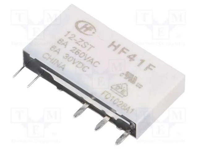 Relé: Eletromagnético, Spdt, Ubobina : 12vdc, 6a, 6a/250vac, Pcb