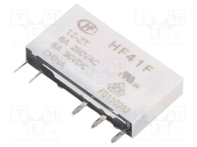 Relé: Eletromagnético, Spdt, Ubobina : 12vdc, 6a, 6a/250vac, Pcb
