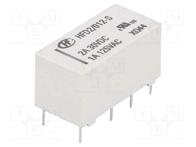 Relé: Eletromagnético, Dpdt, Ubobina : 12vdc, 3a, 1a/125vac, Pcb