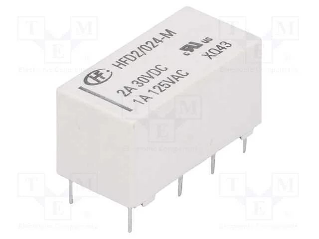 Relé: Eletromagnético, Dpdt, Ubobina : 24vdc, 3a, 1a/125vac, Pcb