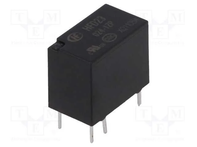 Relé: Eletromagnético, Spdt, Ubobina : 24vdc, 2a, 0,5a/125vac, Pcb