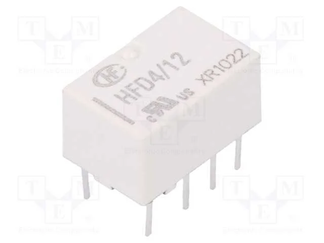 Relé: Eletromagnético, Dpdt, Ubobina : 12vdc, 2a, 0,5a/125vac, Pcb