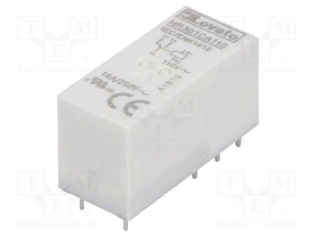 Relé: Eletromagnético, Spdt, Ubobina: 110vac, 16a, 16a/250vac, Base