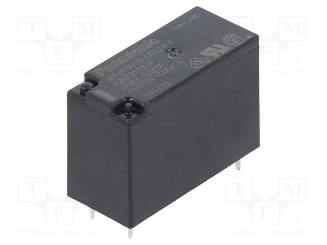 Relé: Eletromagnético, Spst-No, Ubobina : 12vdc, 10a/250vac, 270o
