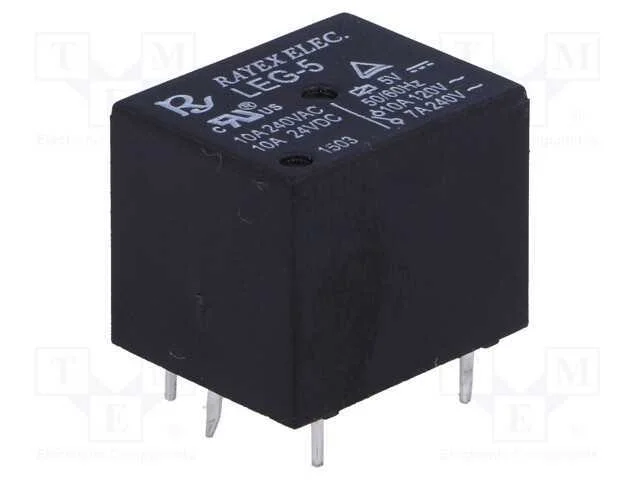 Rel&eacute;: eletromagn&eacute;tico, SPDT, Ubobina : 5VDC, Icon.