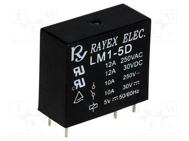 Relé: eletromagnético, SPDT, Ubobina : 5VDC, Icon.