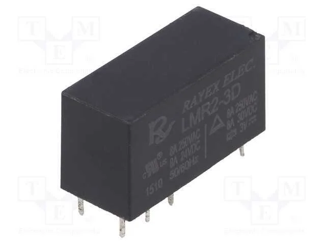Relé: eletromagnético, DPDT, Ubobina : 3VDC, Icon.