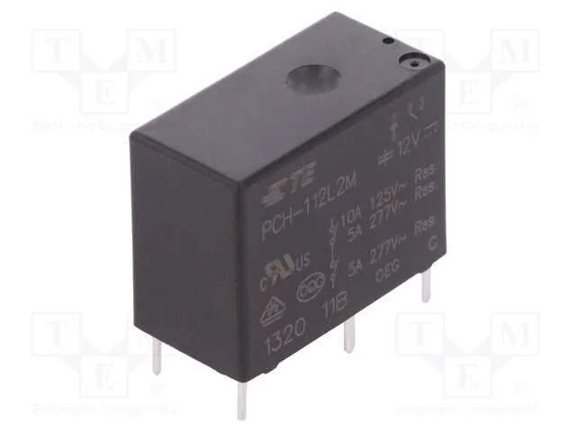 Relé: Eletromagnético, Spst-No, Ubobina : 12vdc, 5a/277vac, Tht