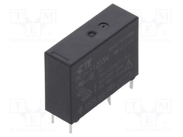 Relé: Eletromagnético, Spst-No, Ubobina : 12vdc, 5a, 5a/250vac