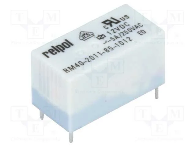 Relé: Eletromagnético, Spdt, Ubobina : 12vdc, 5a, 5a/250vac, Pcb