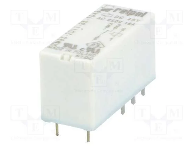 Relé: Eletromagnético, Spdt, Ubobina : 48vdc, Icontactos Max: 16a