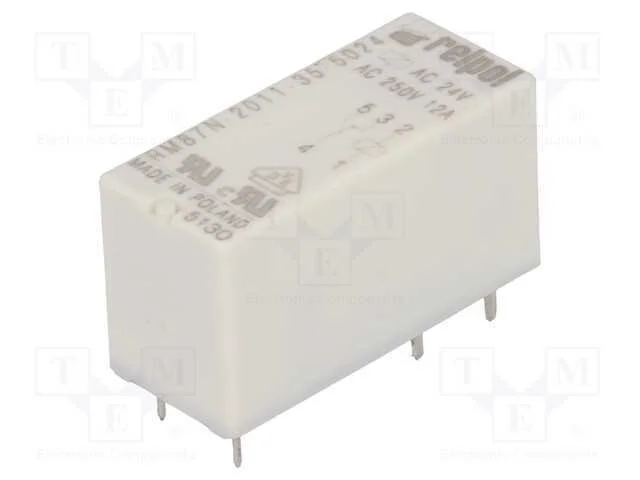 Relé: Eletromagnético, Spdt, Ubobina: 24vac, 12a, 12a/250vac, Ip67