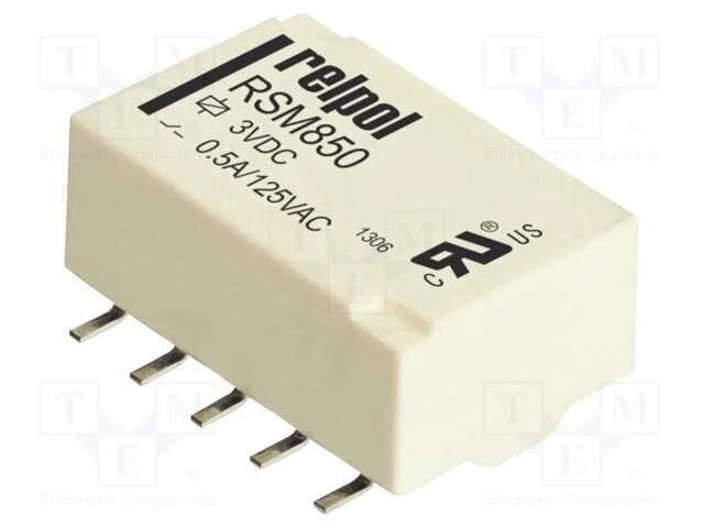 Relé: Eletromagnético, Dpdt, Ubobina : 3vdc, 2a, 0,5a/125vac, Smd