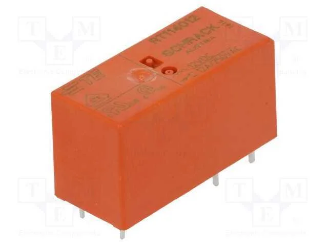 Relé: Eletromagnético, Spdt, Ubobina : 12vdc, Icontactos Max: 12a