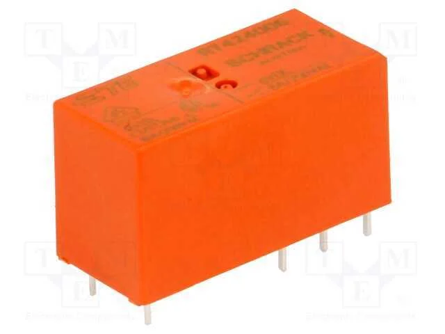 Relé: eletromagnético, DPDT, Ubobina : 6VDC, 8A, .