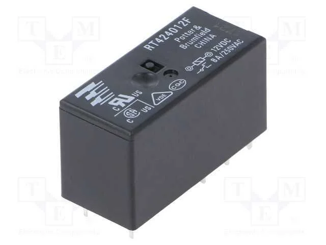Relé: Eletromagnético, Dpdt, Ubobina : 12vdc, 8a, 8a/250vac, Pcb