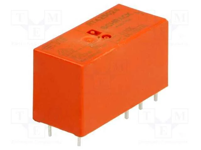 Relé: Eletromagnético, Dpdt, Ubobina : 24vdc, 8a, 8a/250vac, Pcb