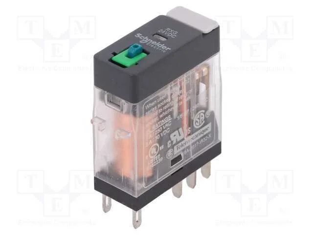 Relé: Eletromagnético, Dpdt, Ubobina : 24vdc, 5a, 5a/250vac, Base